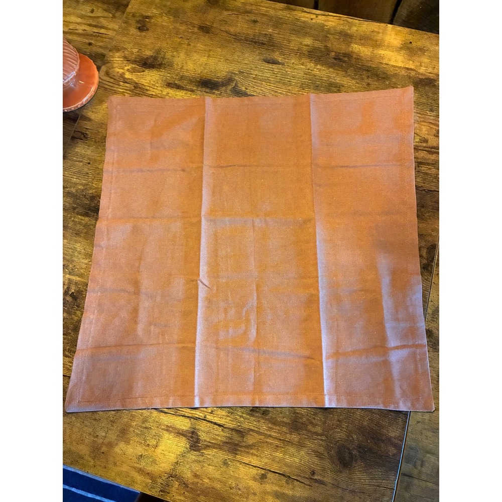 DII Cloth Napkins Unisex 18x18 Terracotta Excellent Set of 6 Cotton Woven Solid